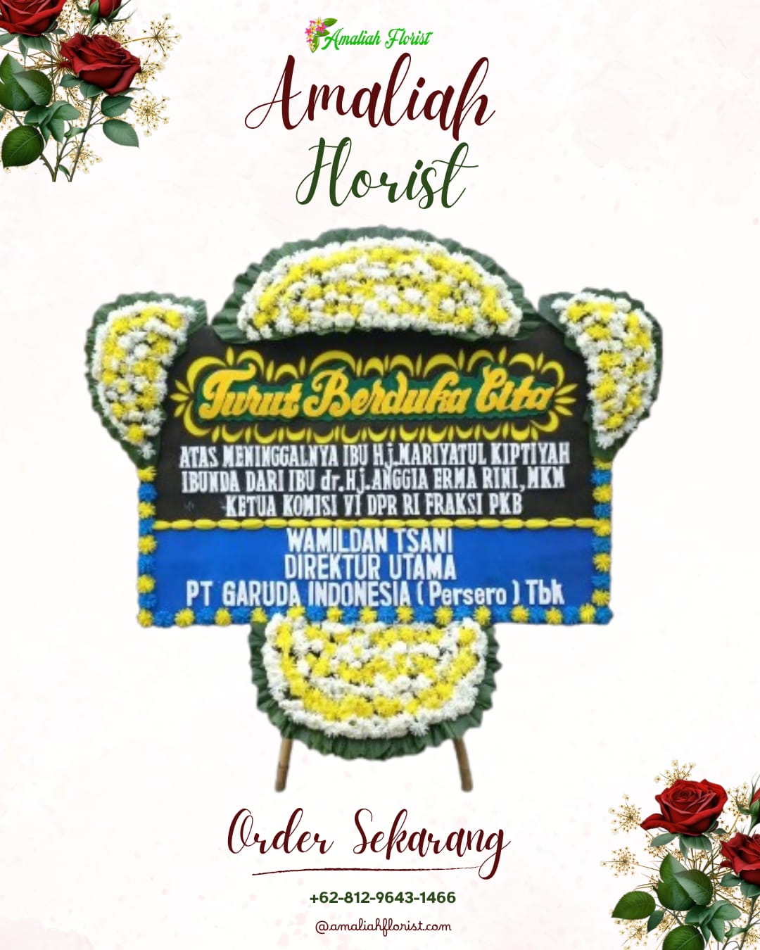 Papan Bunga Duka Buahbatu